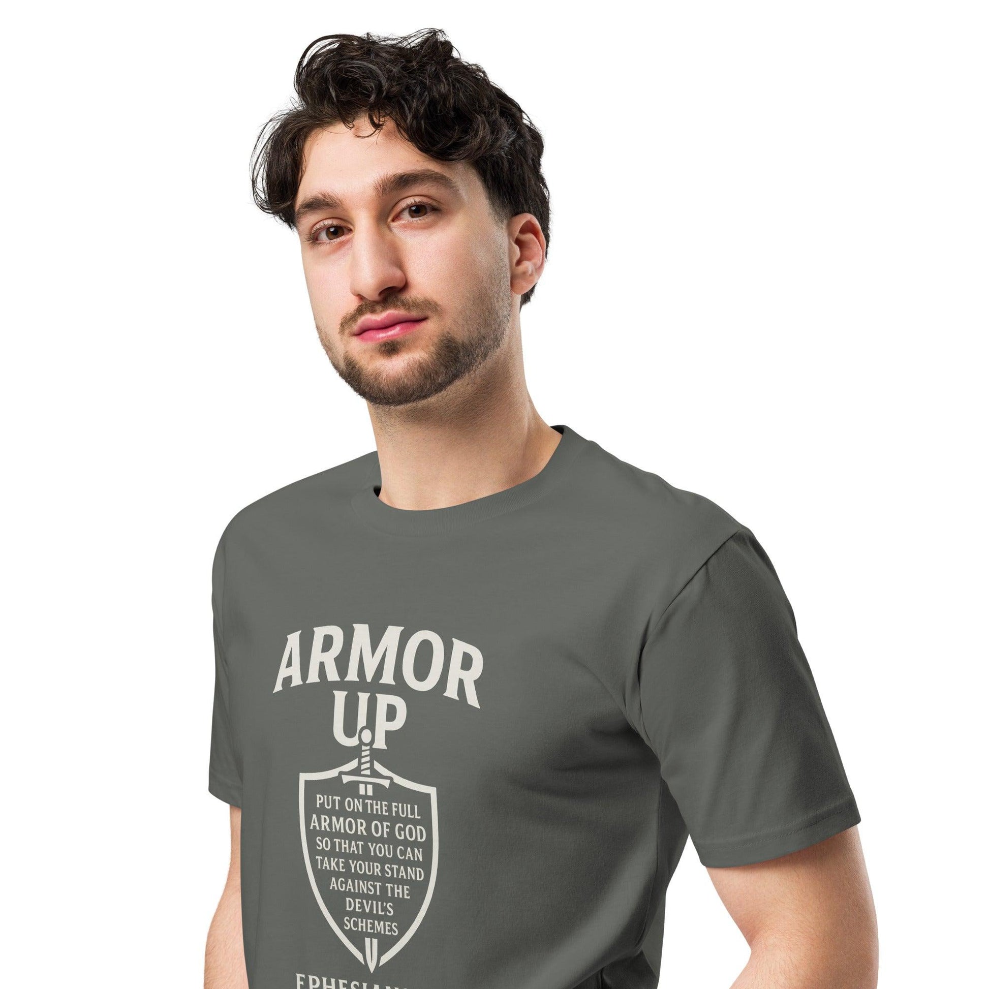 Armor Up T-Shirt – Ephesians 6:11 Christian Unisex Tee – Spiritual Warfare Faith Shirt – Bible Verse Apparel - Inspired by True Love