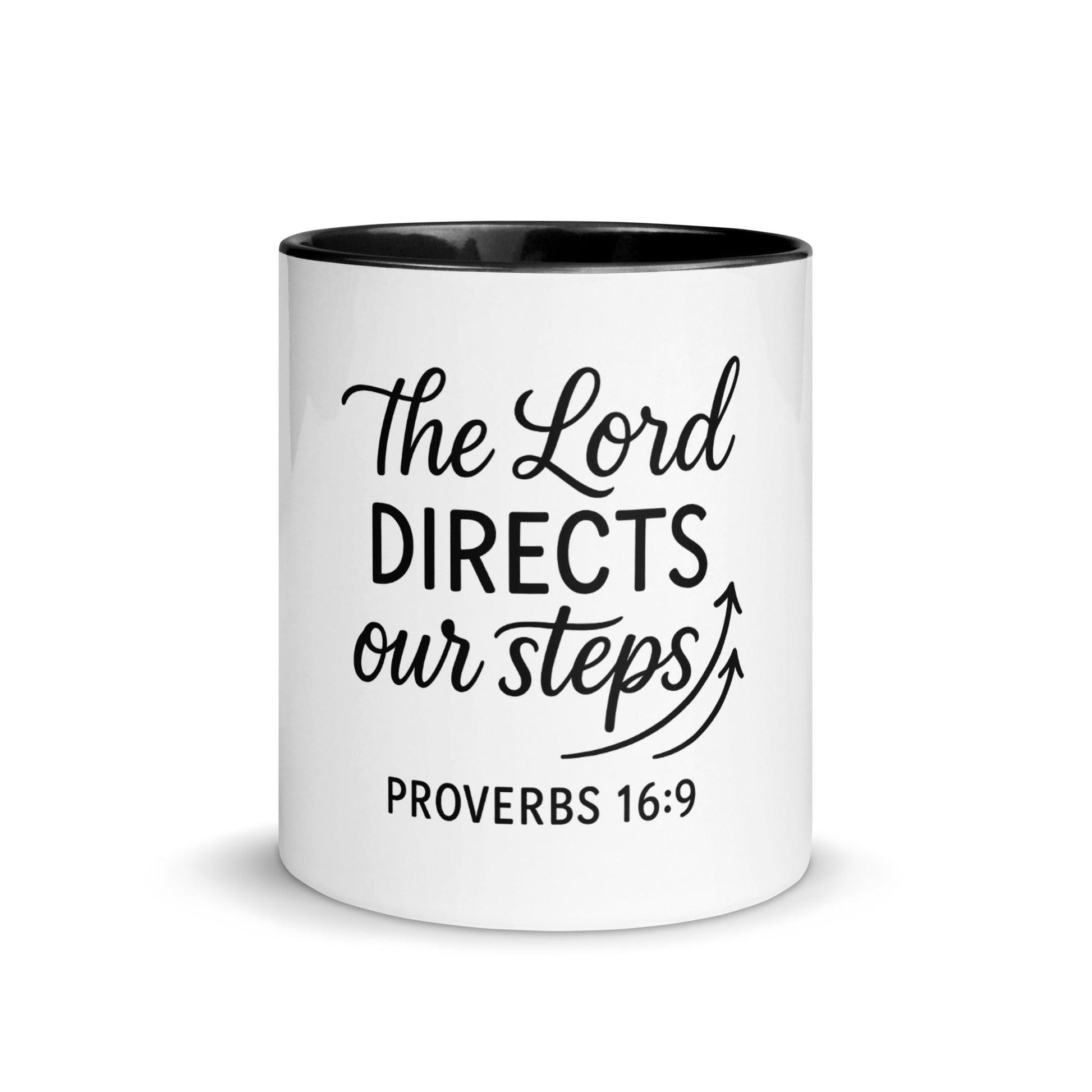 The Lord Directs Our Steps Bible Verse Coffee Cup | Christian Gift for Men & Women - Inspired by True Love