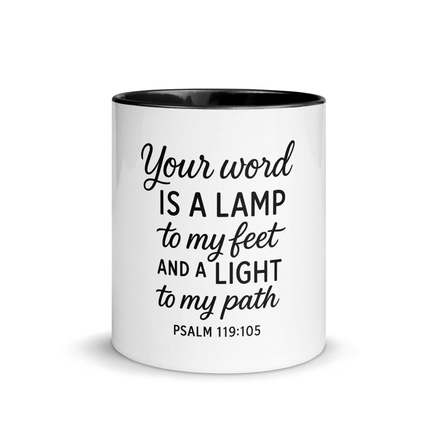 Your Word Is a Lamp to My Feet Bible Verse Coffee Cup | Christian Gift for Men & Women - Inspired by True Love