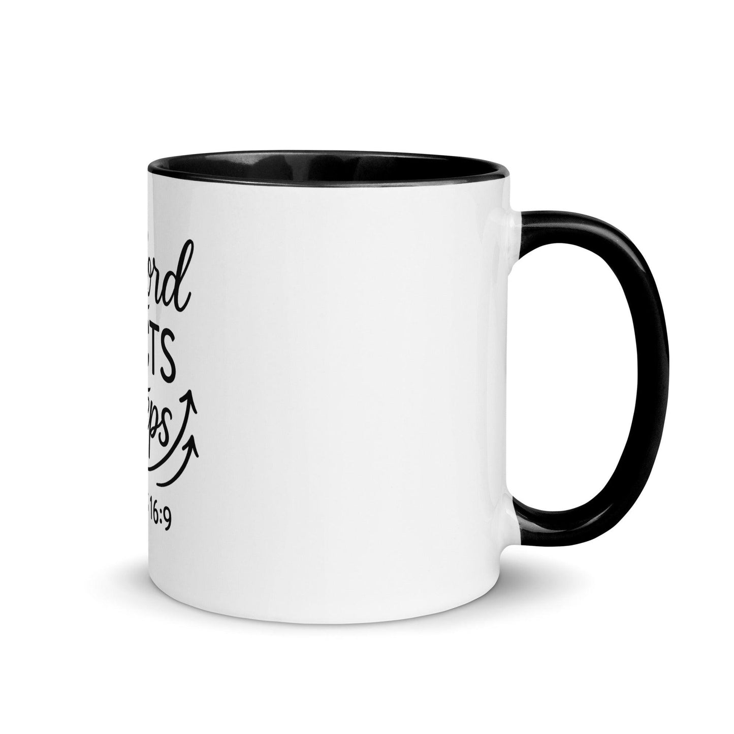 The Lord Directs Our Steps Bible Verse Coffee Cup | Christian Gift for Men & Women - Inspired by True Love