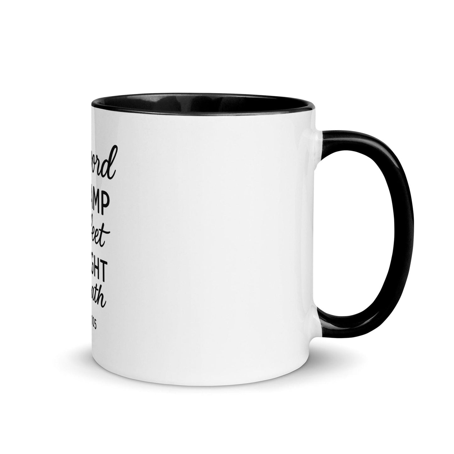 Your Word Is a Lamp to My Feet Bible Verse Coffee Cup | Christian Gift for Men & Women - Inspired by True Love