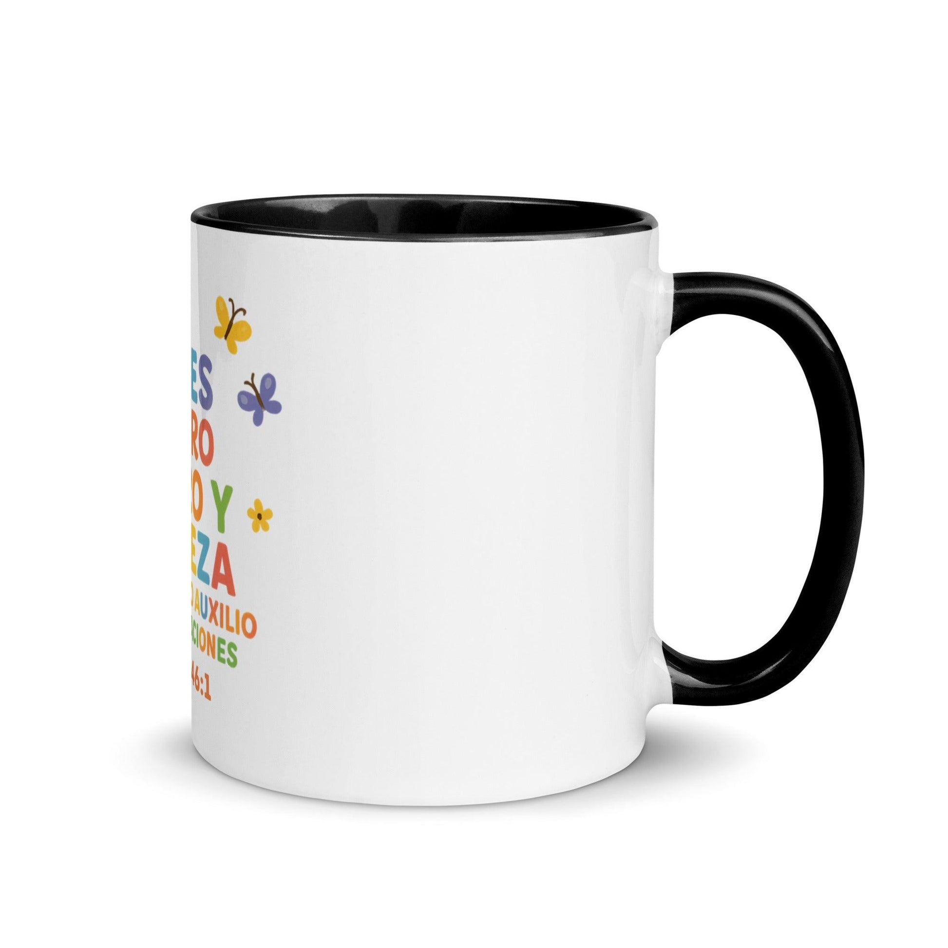 Psalm 46:1 Kids Mug – God Is Our Refuge and Strength Spanish Scripture Cup - Inspired by True Love