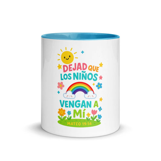 Matthew 19:14 – Christian Kids Mug | Let the Little Children Come Bible Verse Cup - Inspired by True Love