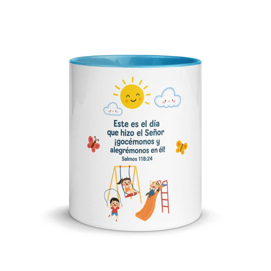 Psalm 118:24 Spanish Scripture Mug – This Is the Day the Lord Has Made - Inspired by True Love