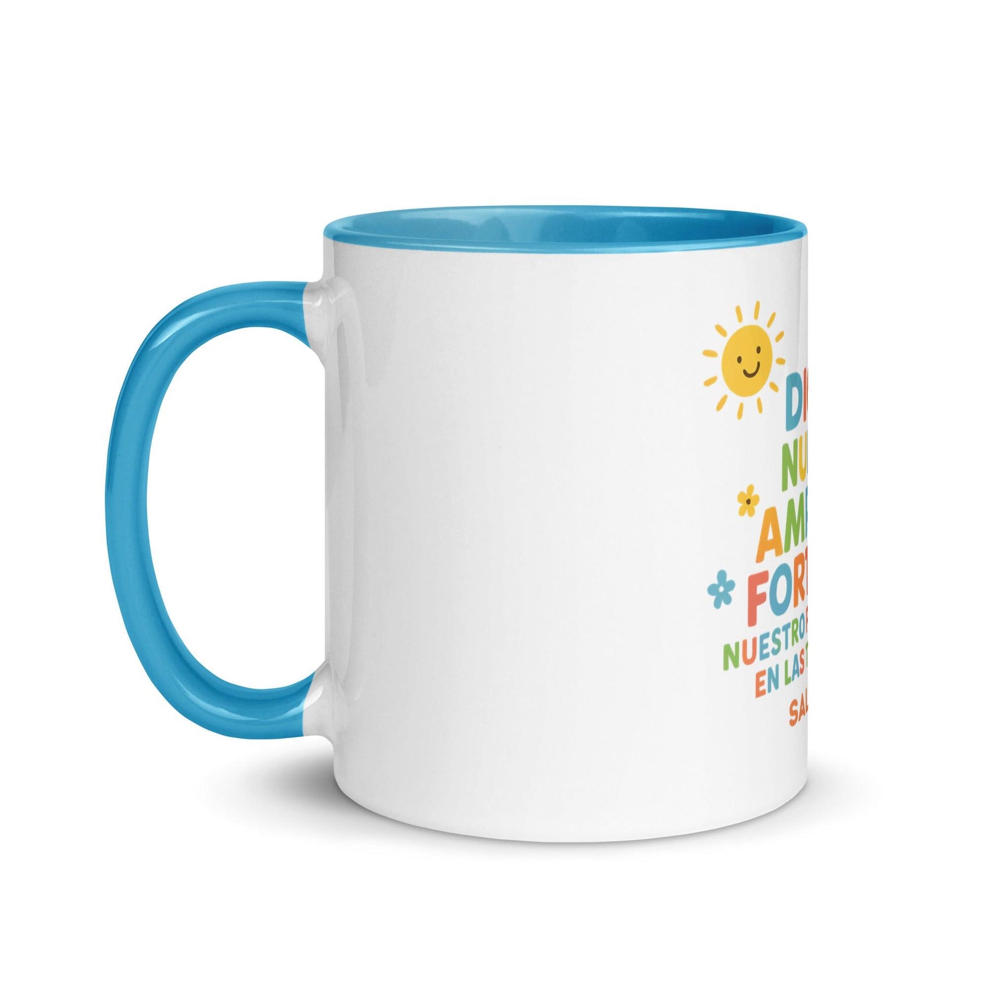Psalm 46:1 Kids Mug – God Is Our Refuge and Strength Spanish Scripture Cup - Inspired by True Love