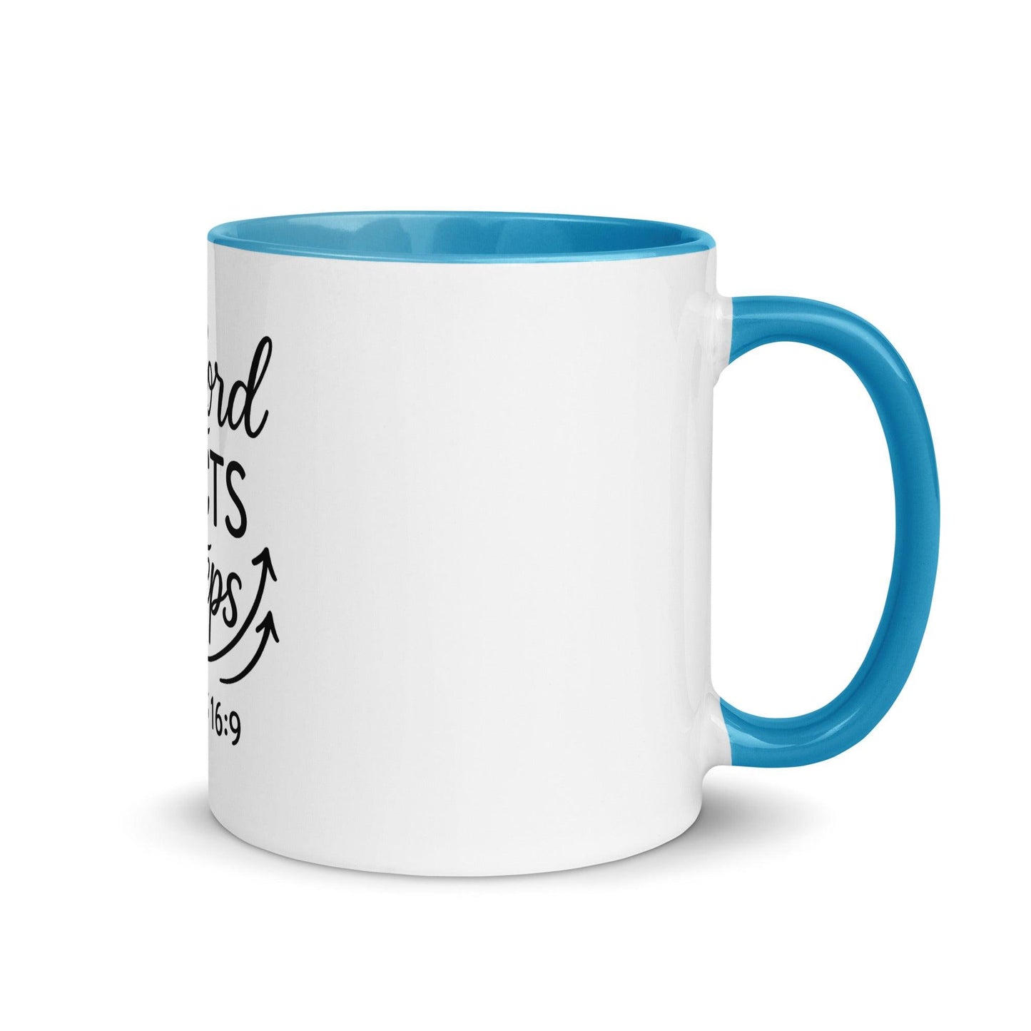 The Lord Directs Our Steps Bible Verse Coffee Cup | Christian Gift for Men & Women - Inspired by True Love