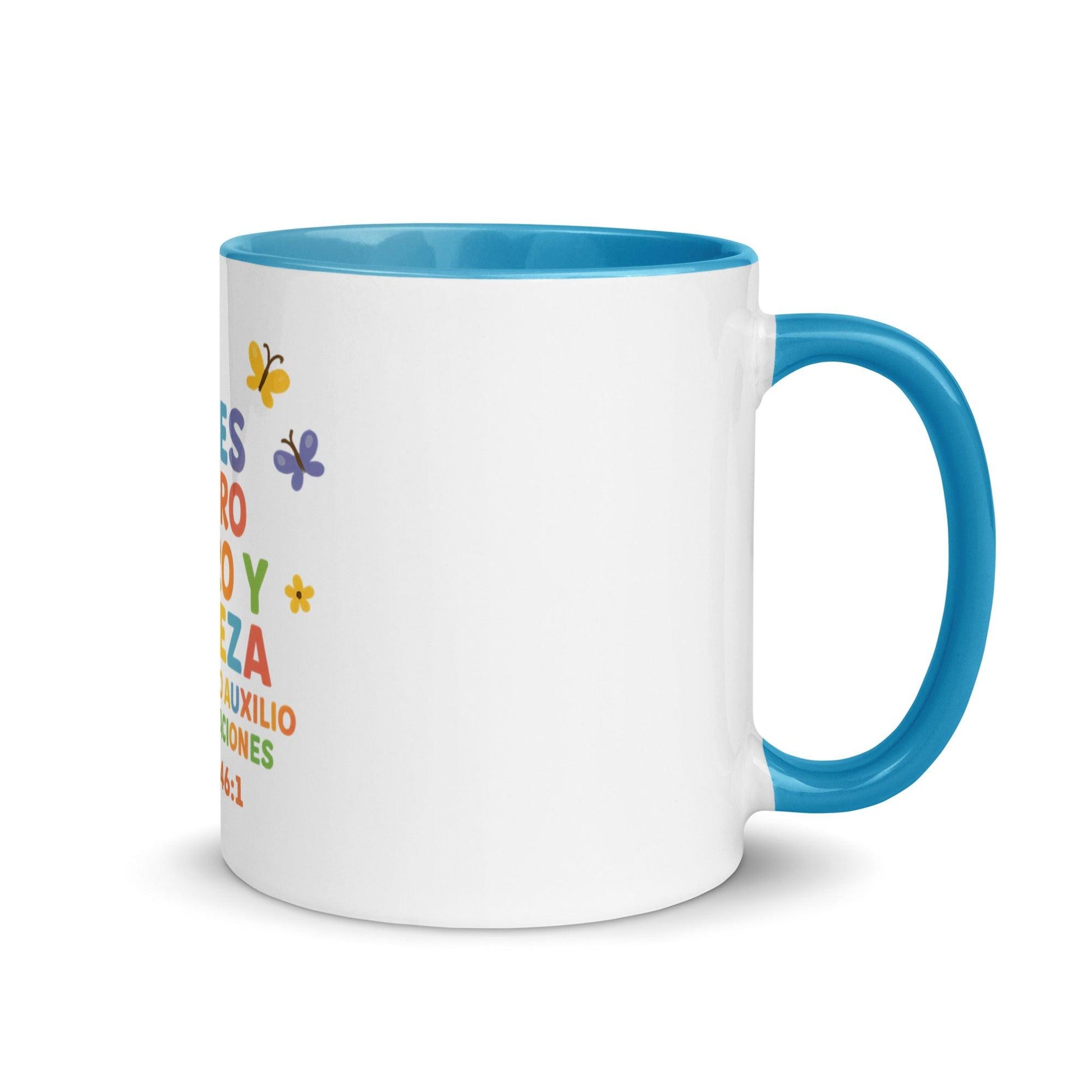 Psalm 46:1 Kids Mug – God Is Our Refuge and Strength Spanish Scripture Cup - Inspired by True Love