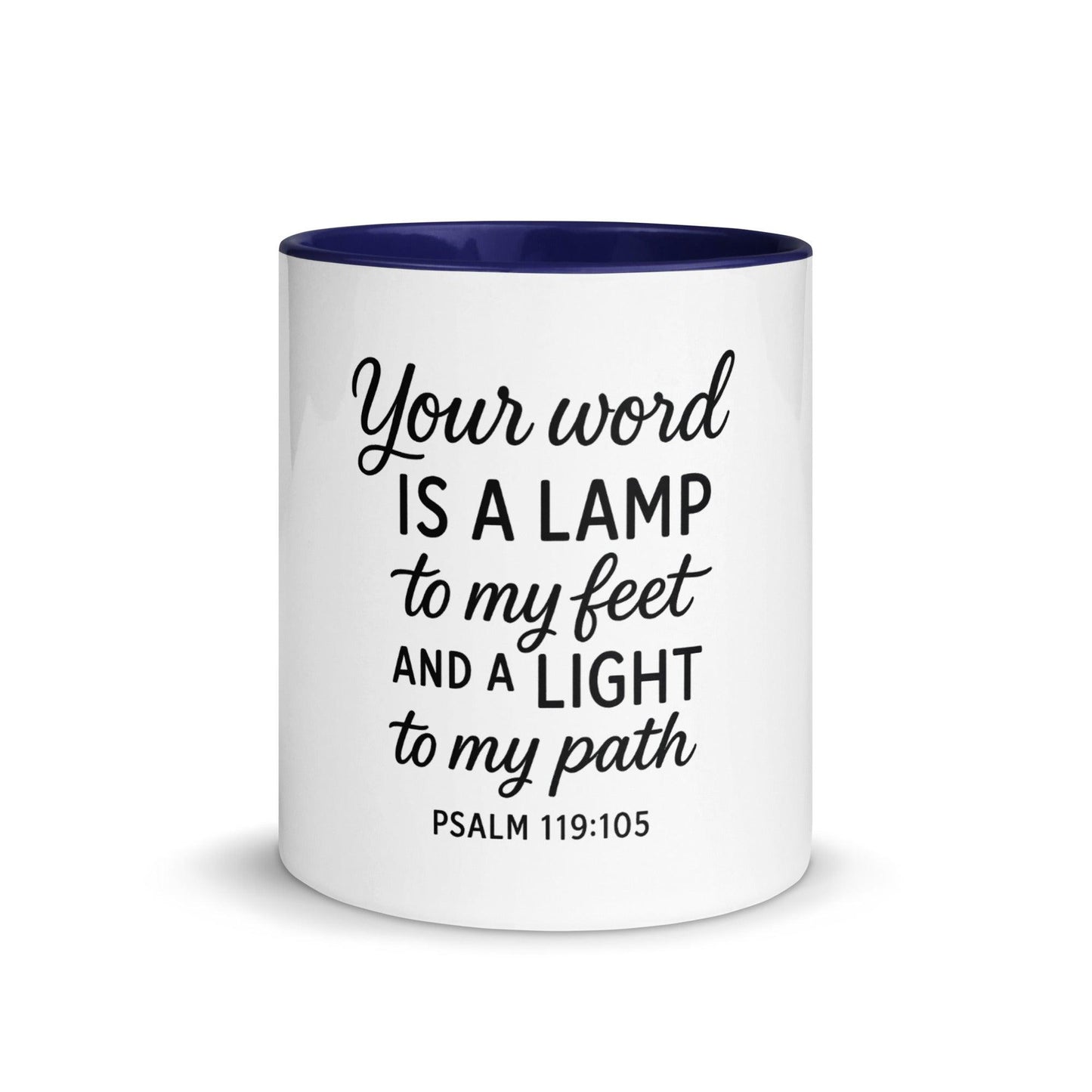 Your Word Is a Lamp to My Feet Bible Verse Coffee Cup | Christian Gift for Men & Women - Inspired by True Love