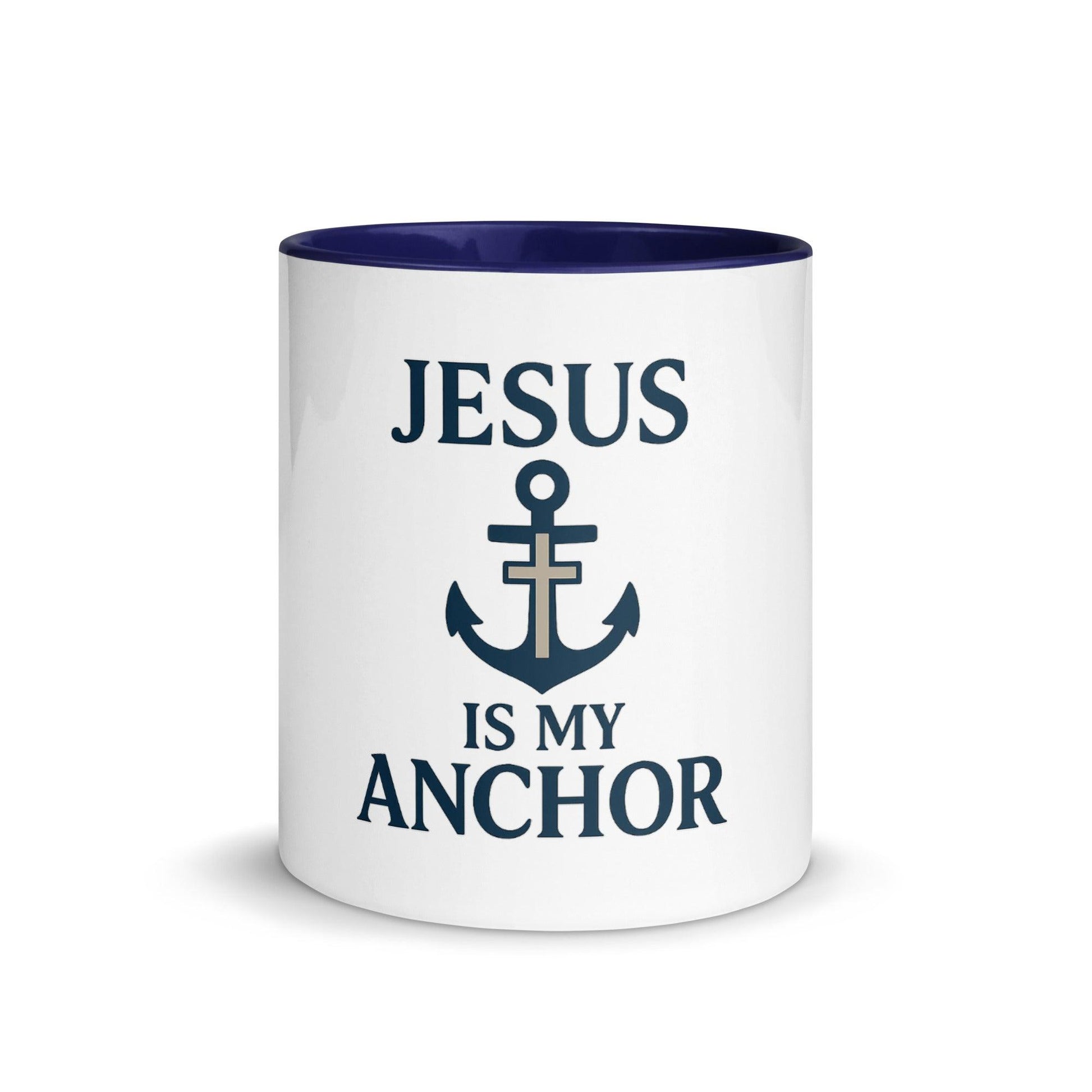 Jesus Is My Anchor Mug – Christian Faith Mug with Nautical Inspiration - Inspired by True Love