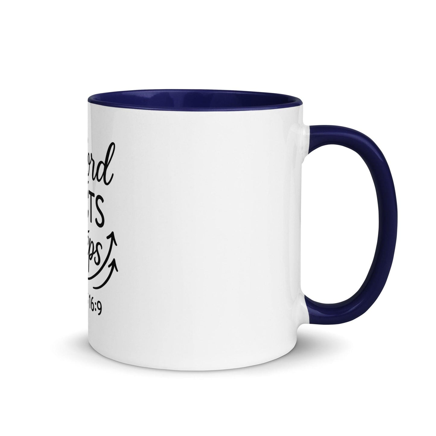 The Lord Directs Our Steps Bible Verse Coffee Cup | Christian Gift for Men & Women - Inspired by True Love
