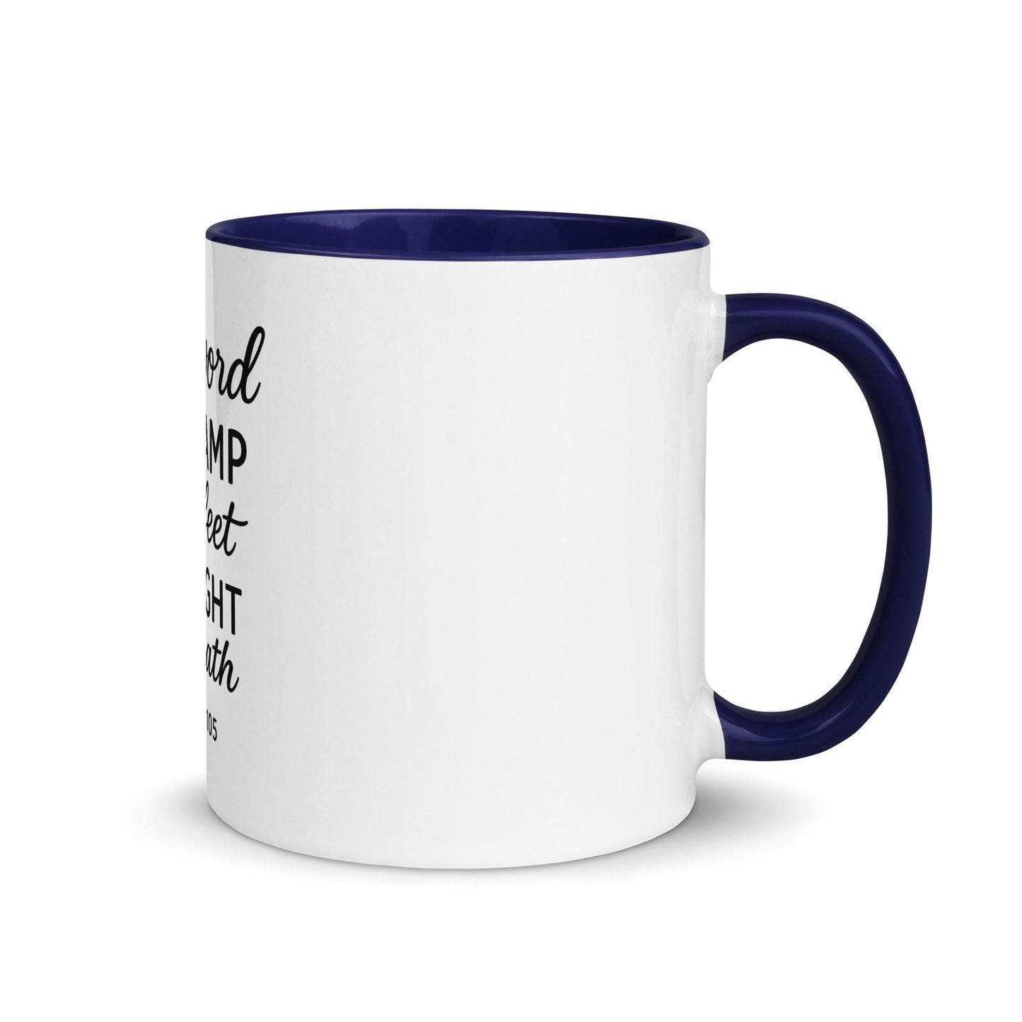 Your Word Is a Lamp to My Feet Bible Verse Coffee Cup | Christian Gift for Men & Women - Inspired by True Love