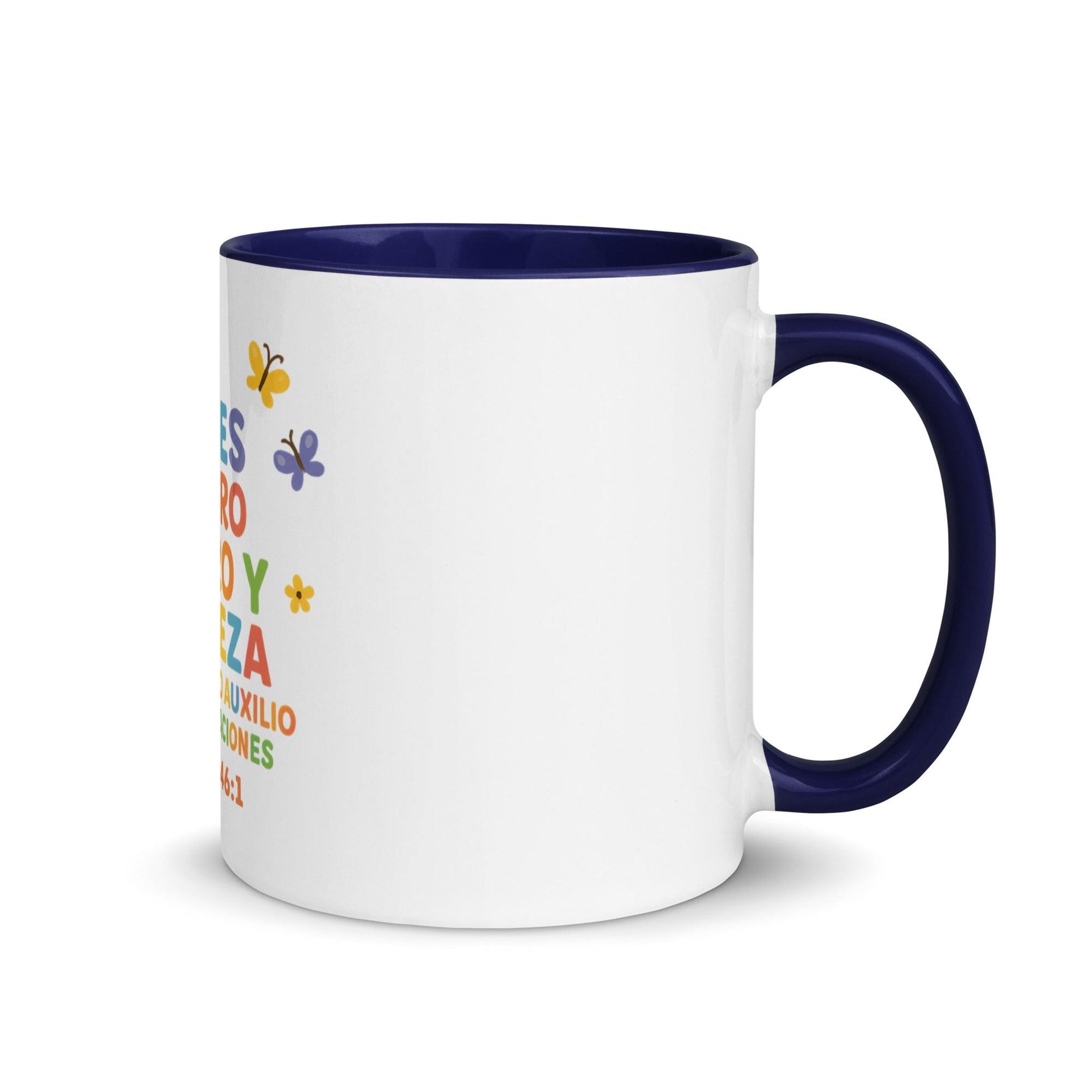 Psalm 46:1 Kids Mug – God Is Our Refuge and Strength Spanish Scripture Cup - Inspired by True Love