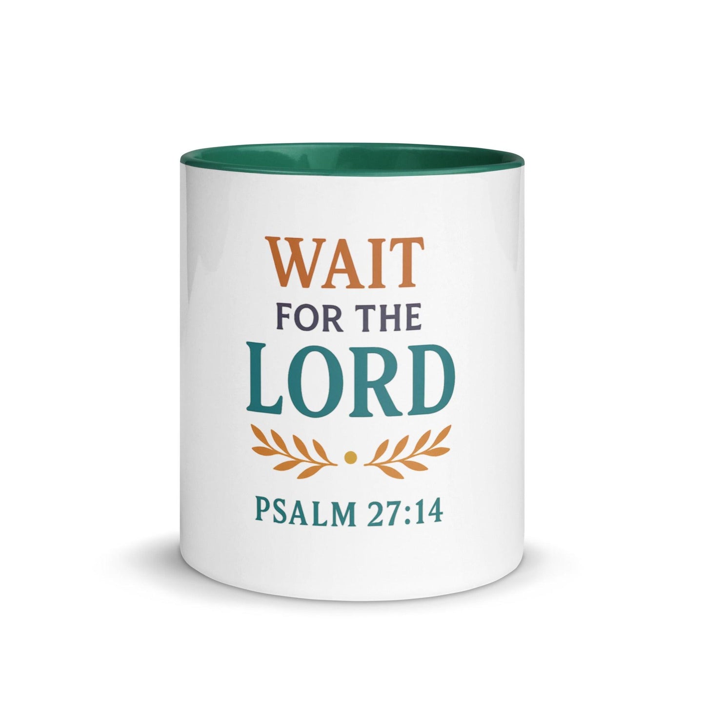 Psalm 27:14 Mug – Wait on the Lord Scripture Coffee Cup - Inspired by True Love