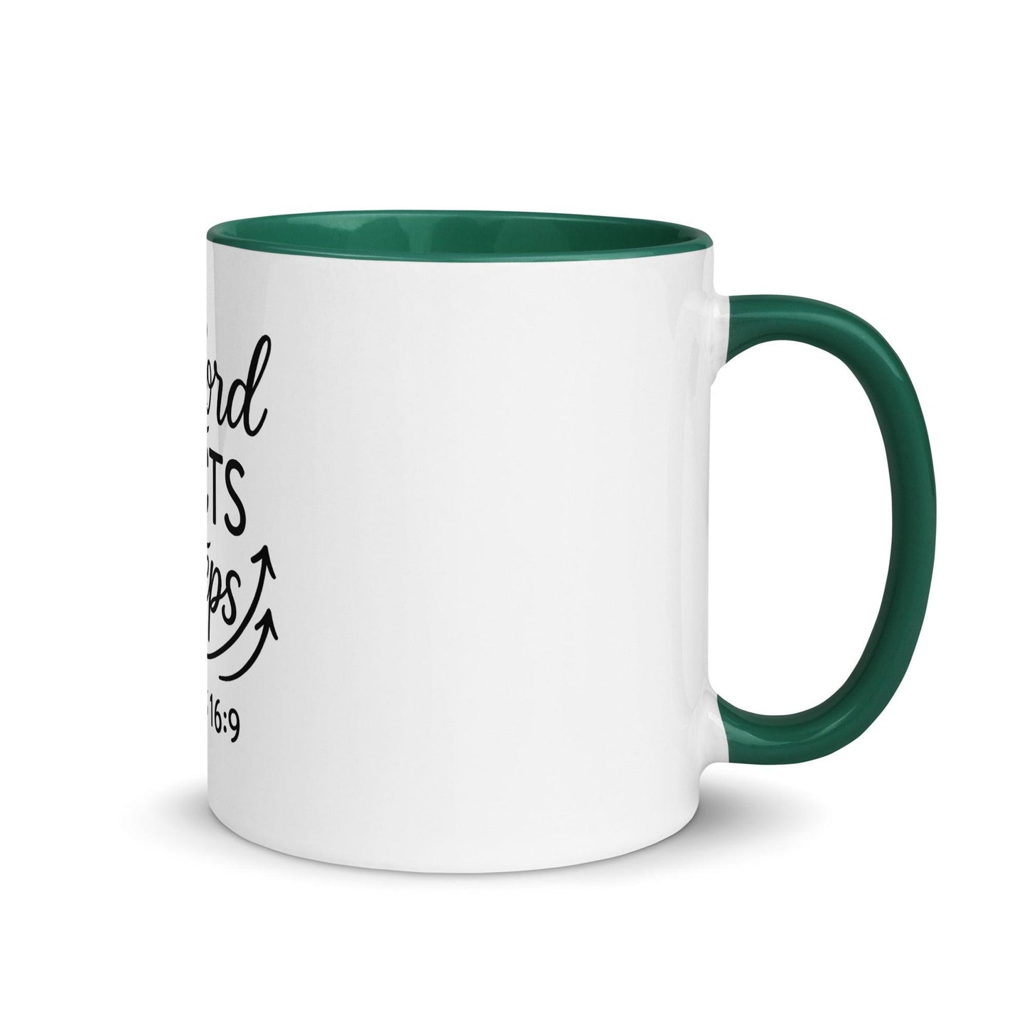 The Lord Directs Our Steps Bible Verse Coffee Cup | Christian Gift for Men & Women - Inspired by True Love