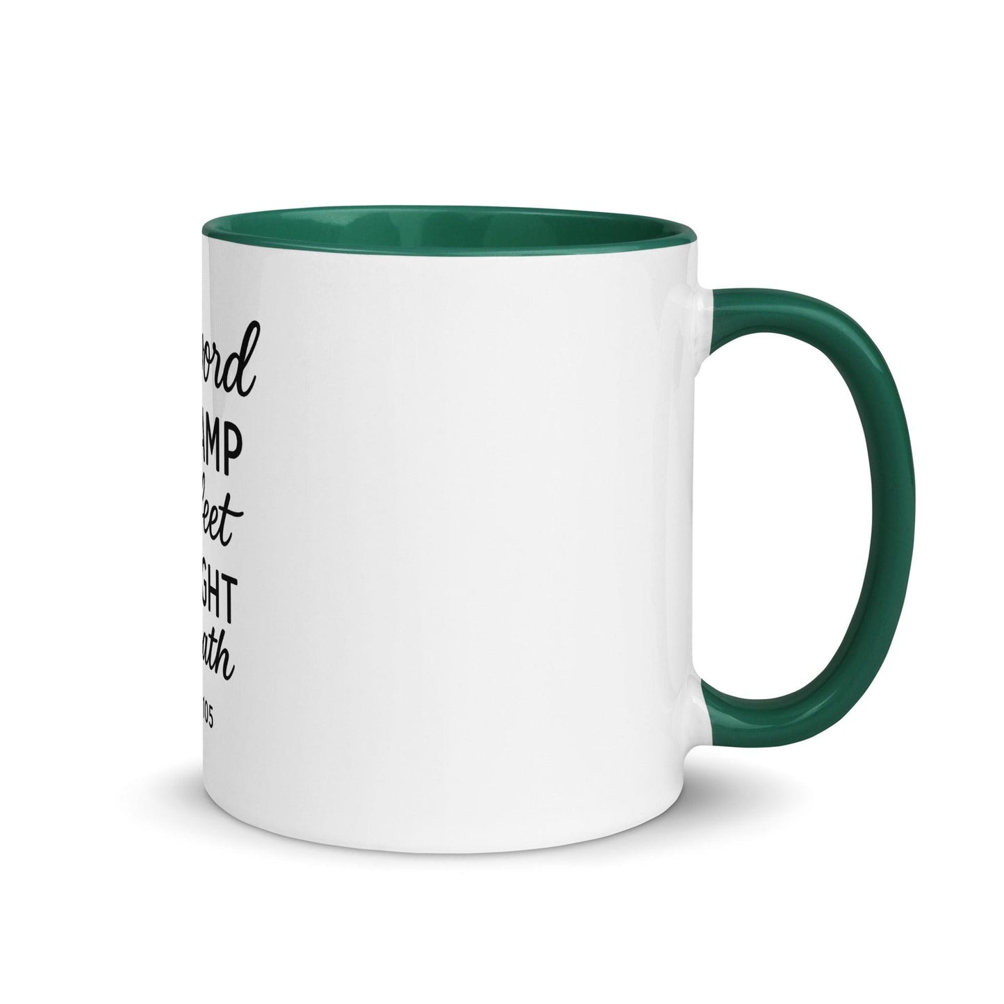 Your Word Is a Lamp to My Feet Bible Verse Coffee Cup | Christian Gift for Men & Women - Inspired by True Love