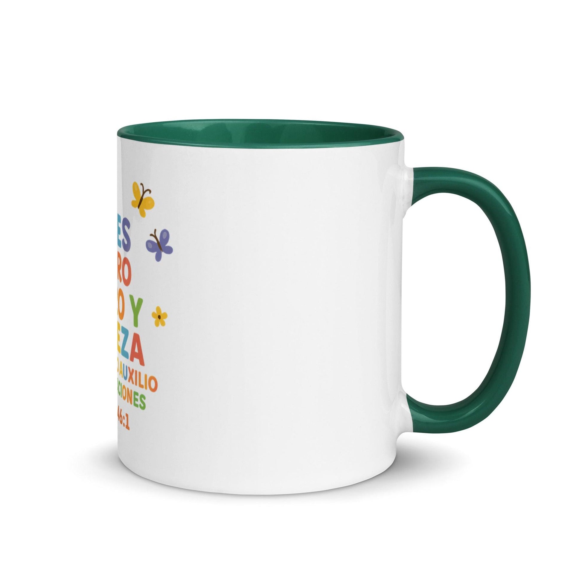 Psalm 46:1 Kids Mug – God Is Our Refuge and Strength Spanish Scripture Cup - Inspired by True Love