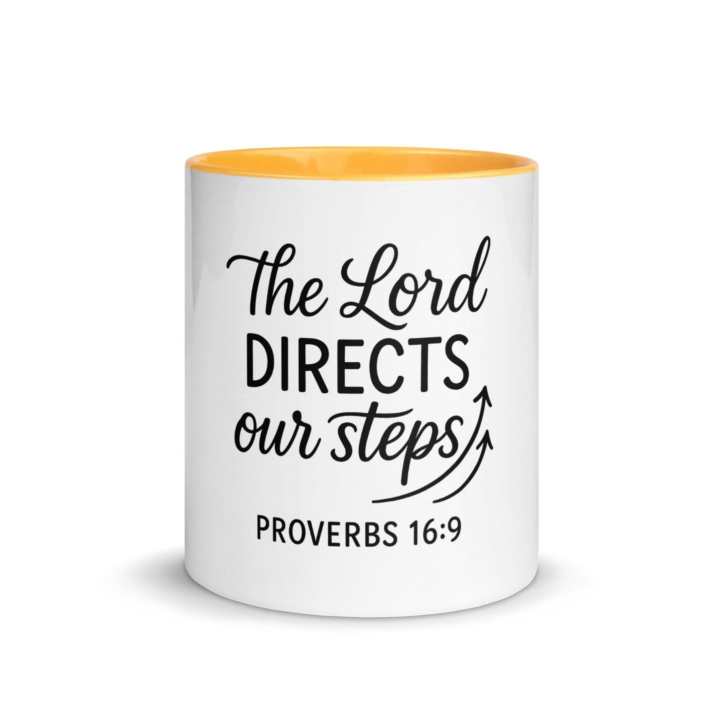 The Lord Directs Our Steps Bible Verse Coffee Cup | Christian Gift for Men & Women - Inspired by True Love
