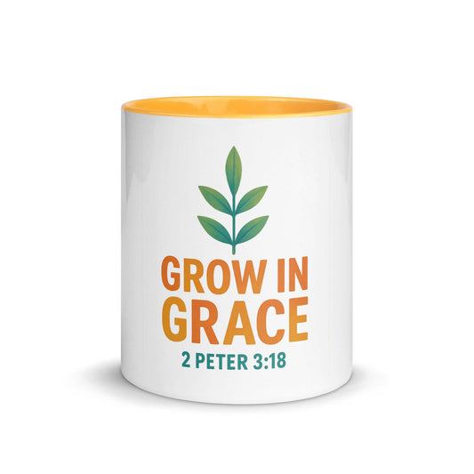 Grow in Grace Mug – Christian Inspirational Coffee Cup - Inspired by True Love