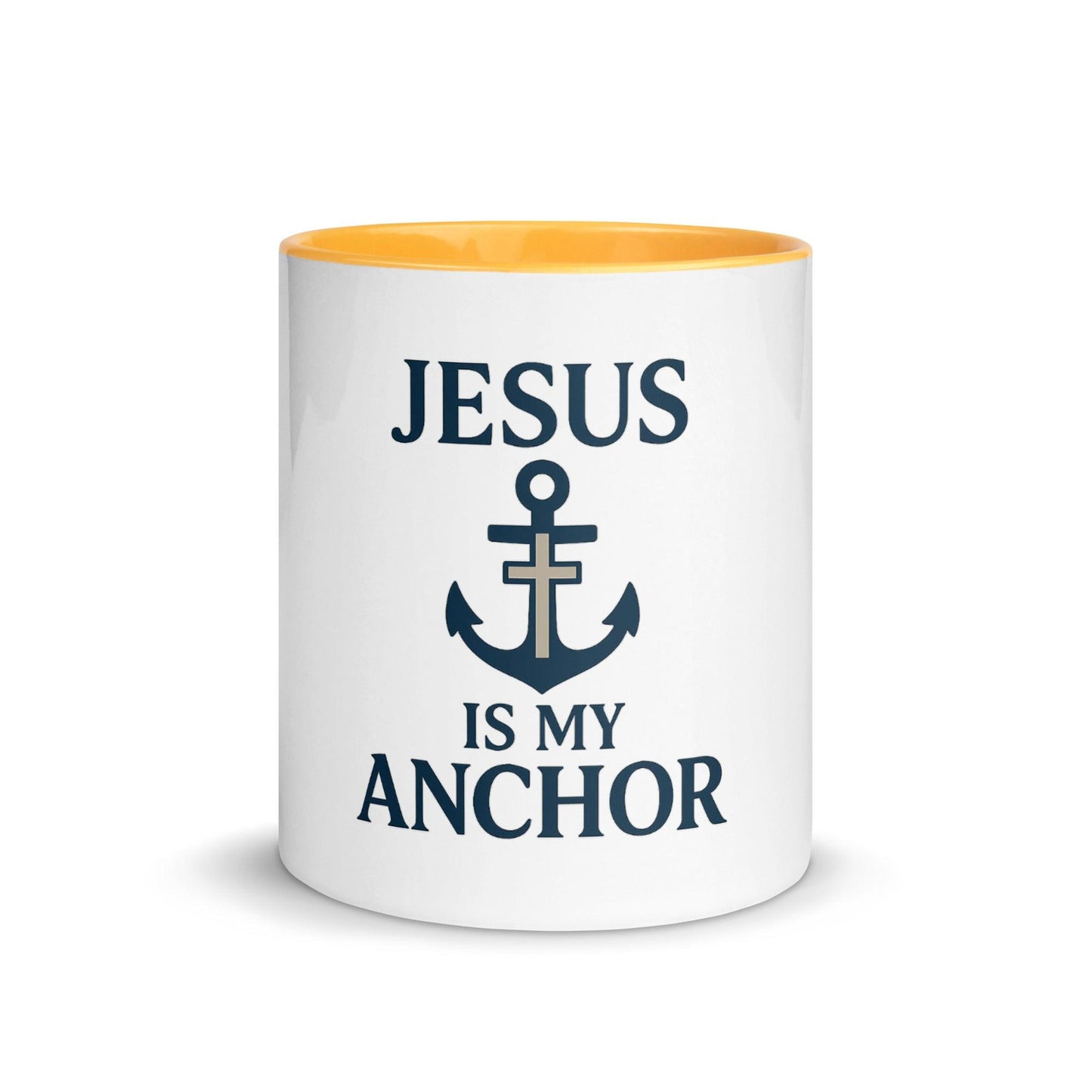 Jesus Is My Anchor Mug – Christian Faith Mug with Nautical Inspiration - Inspired by True Love