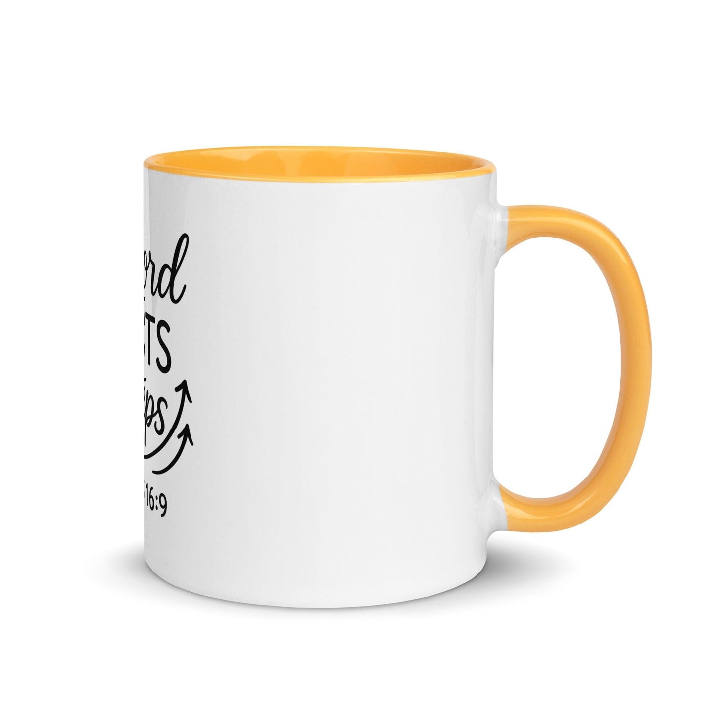 The Lord Directs Our Steps Bible Verse Coffee Cup | Christian Gift for Men & Women - Inspired by True Love