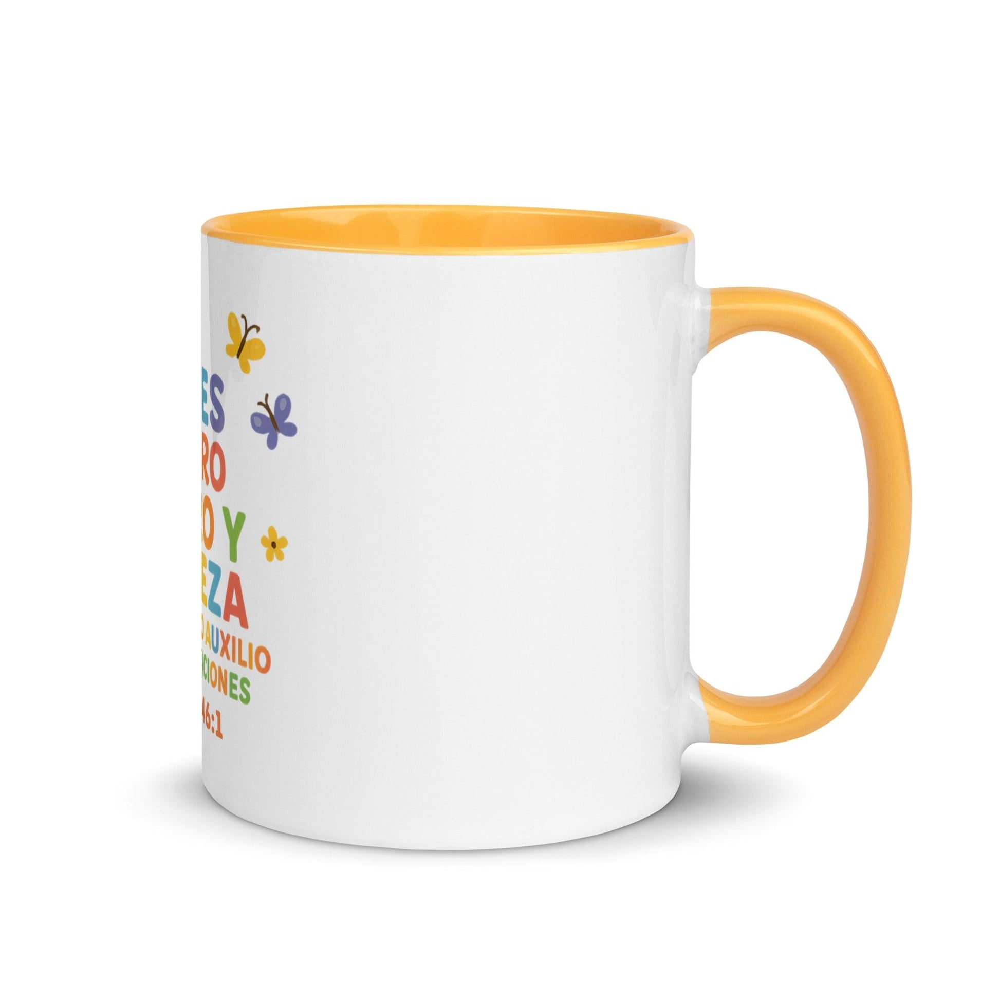 Psalm 46:1 Kids Mug – God Is Our Refuge and Strength Spanish Scripture Cup - Inspired by True Love