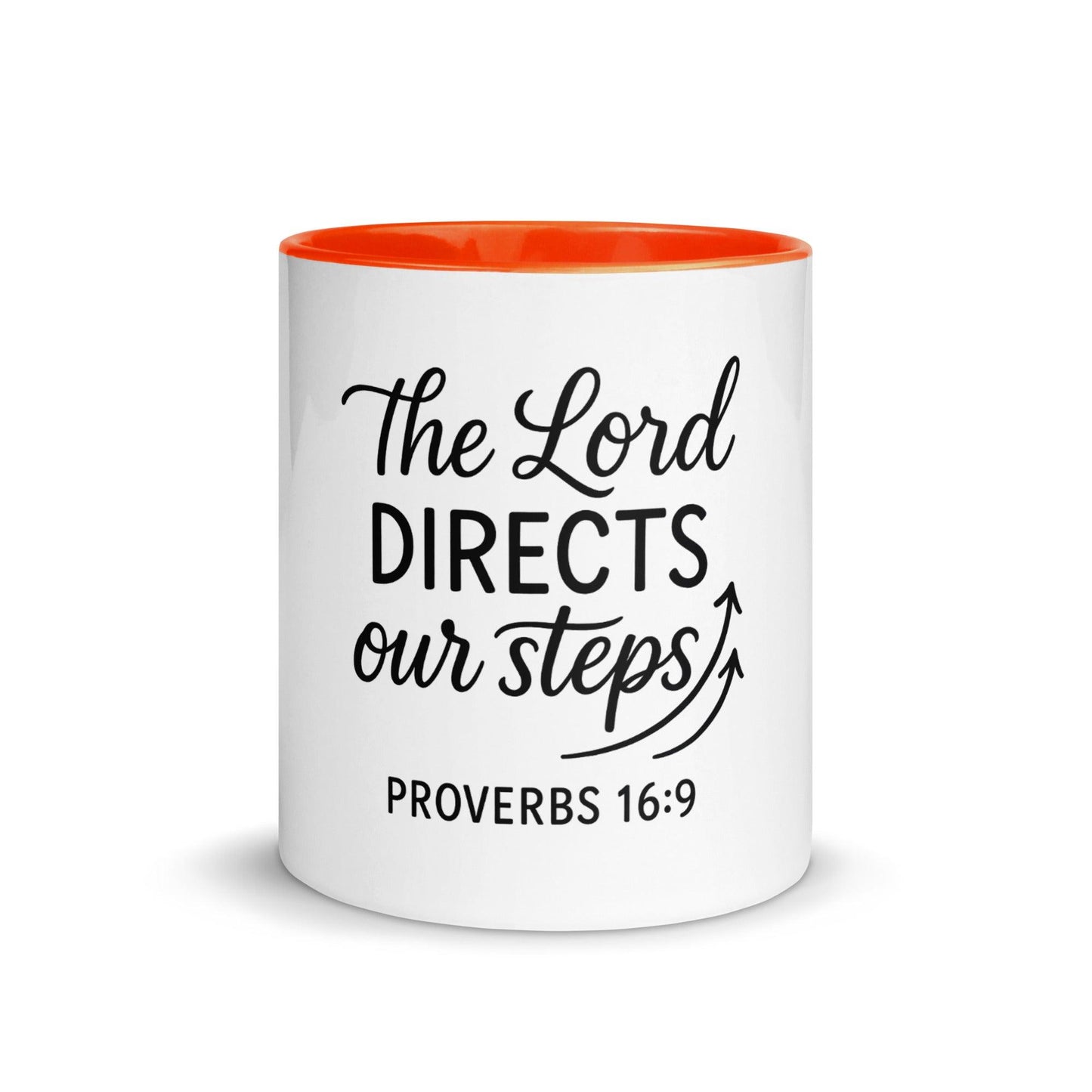 The Lord Directs Our Steps Bible Verse Coffee Cup | Christian Gift for Men & Women - Inspired by True Love