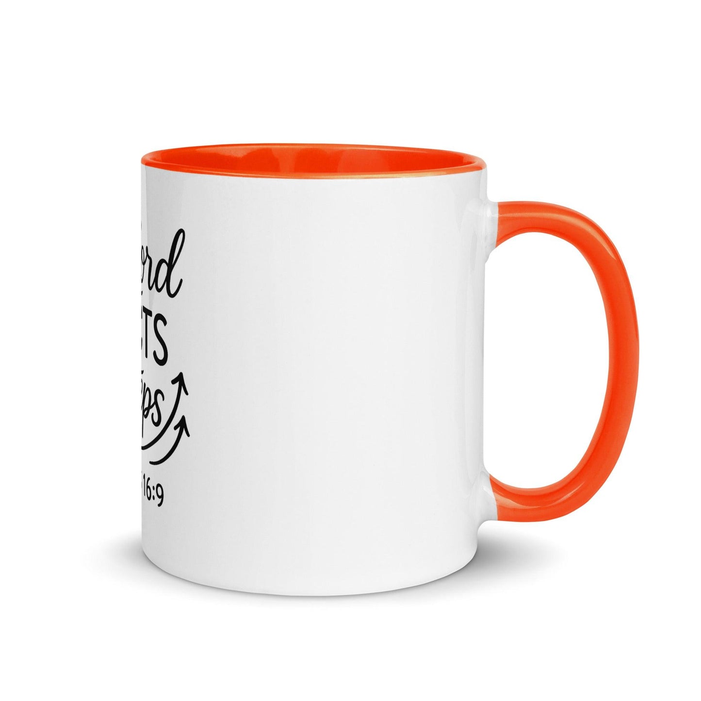 The Lord Directs Our Steps Bible Verse Coffee Cup | Christian Gift for Men & Women - Inspired by True Love