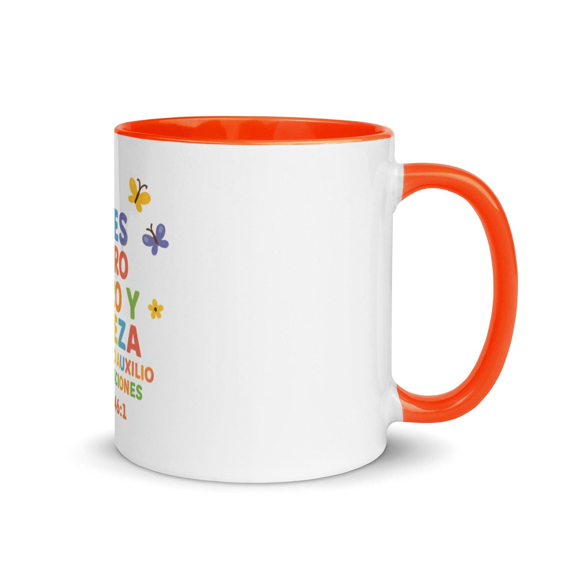 Psalm 46:1 Kids Mug – God Is Our Refuge and Strength Spanish Scripture Cup - Inspired by True Love