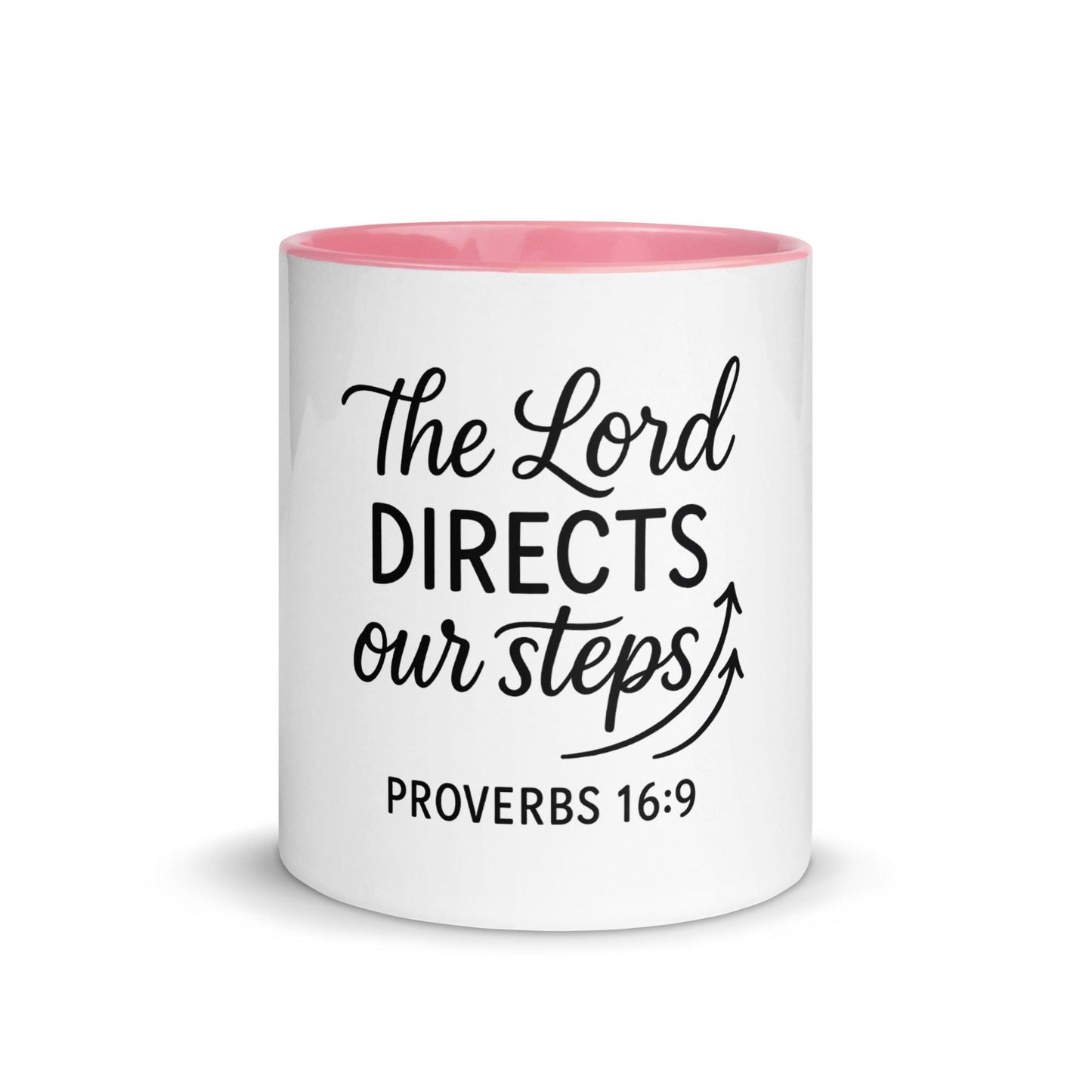 The Lord Directs Our Steps Bible Verse Coffee Cup | Christian Gift for Men & Women - Inspired by True Love