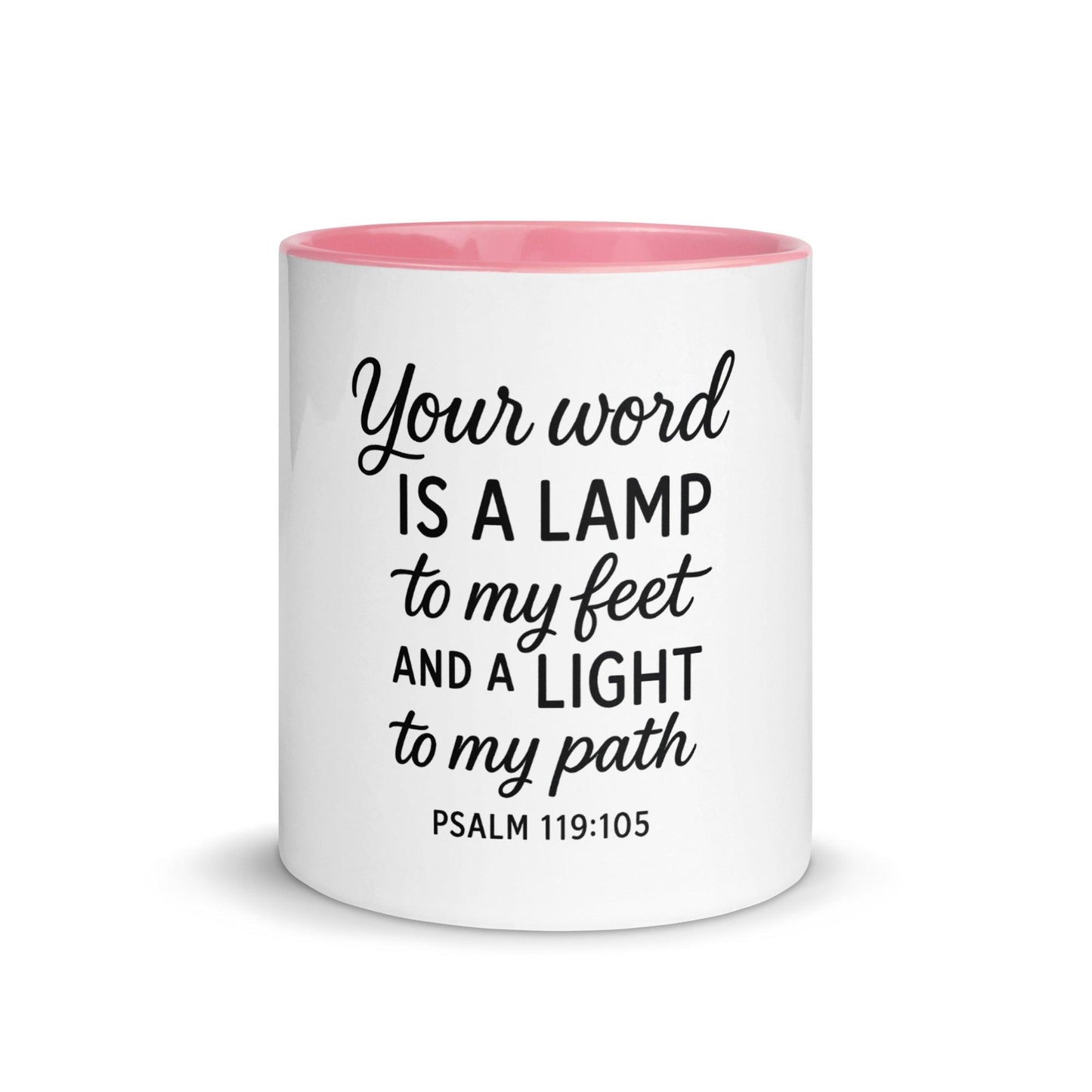 Your Word Is a Lamp to My Feet Bible Verse Coffee Cup | Christian Gift for Men & Women - Inspired by True Love