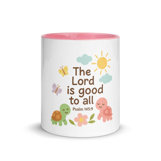 The Lord Is Good to All – Psalm 145:9 Kids Mug | Christian Gift for Children - Inspired by True Love