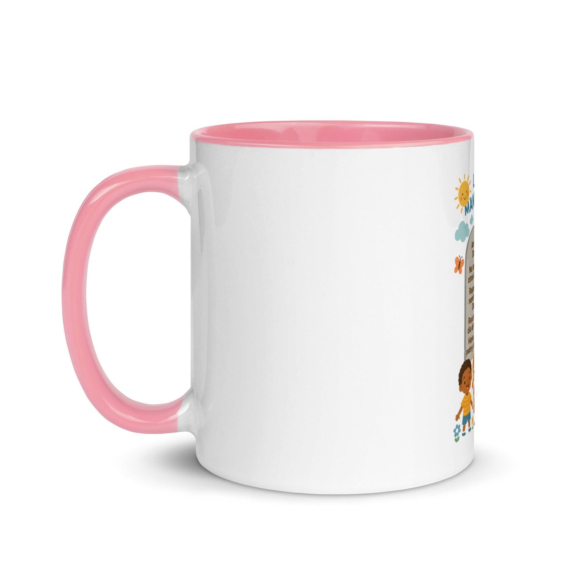 Ten Commandments Spanish Scripture Kids Mug – Christian Enamel Cup for Children - Inspired by True Love