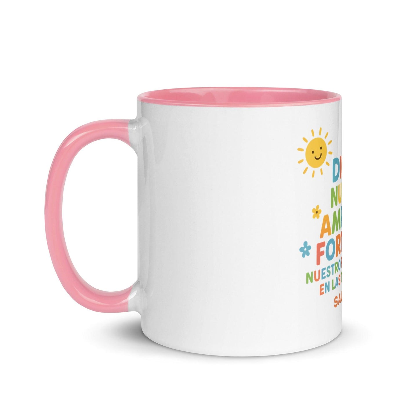 Psalm 46:1 Kids Mug – God Is Our Refuge and Strength Spanish Scripture Cup - Inspired by True Love