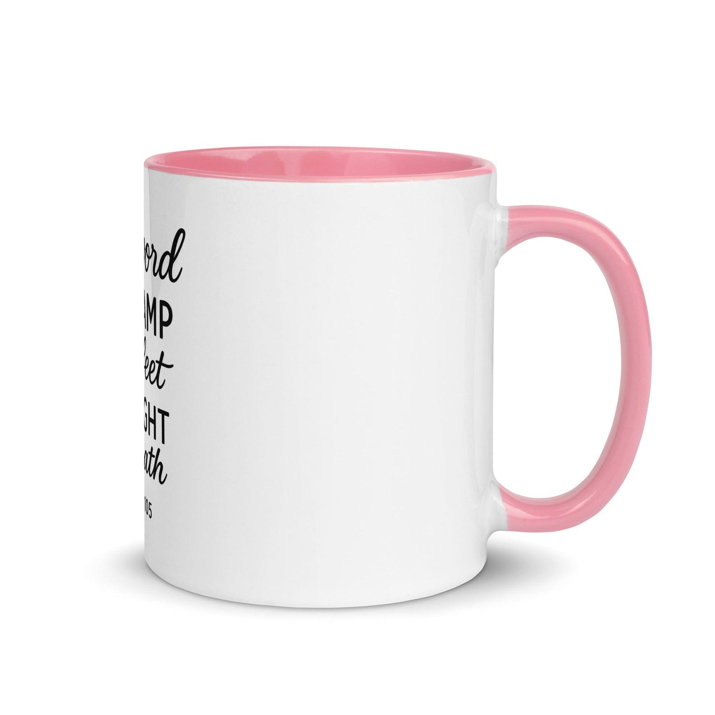 Your Word Is a Lamp to My Feet Bible Verse Coffee Cup | Christian Gift for Men & Women - Inspired by True Love