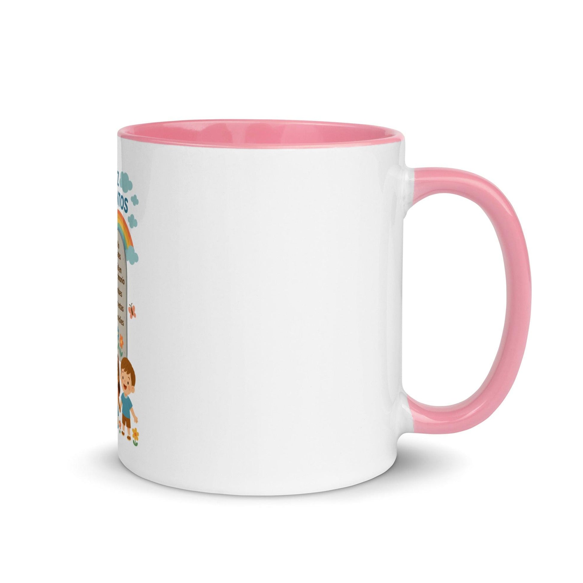 Ten Commandments Spanish Scripture Kids Mug – Christian Enamel Cup for Children - Inspired by True Love