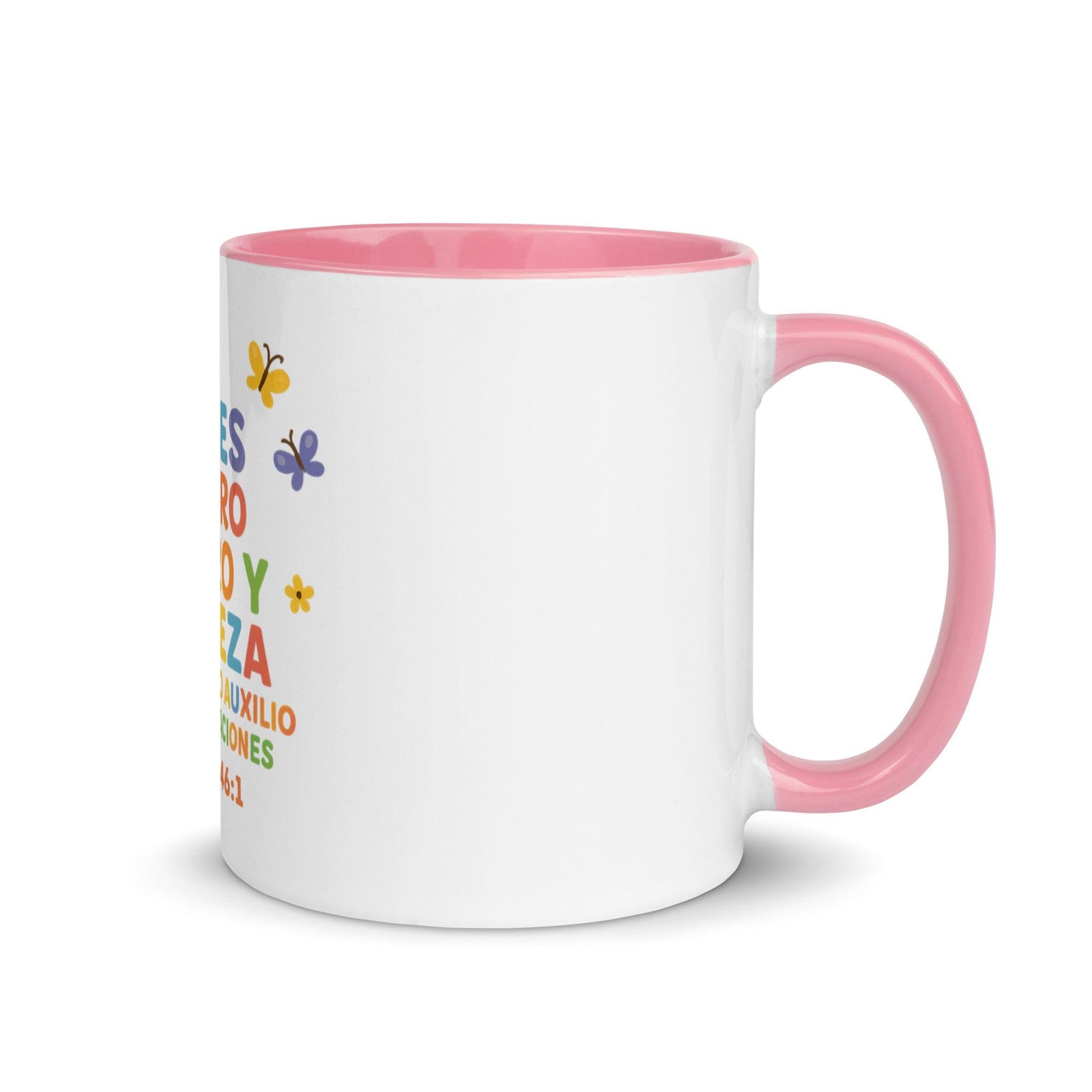 Psalm 46:1 Kids Mug – God Is Our Refuge and Strength Spanish Scripture Cup - Inspired by True Love