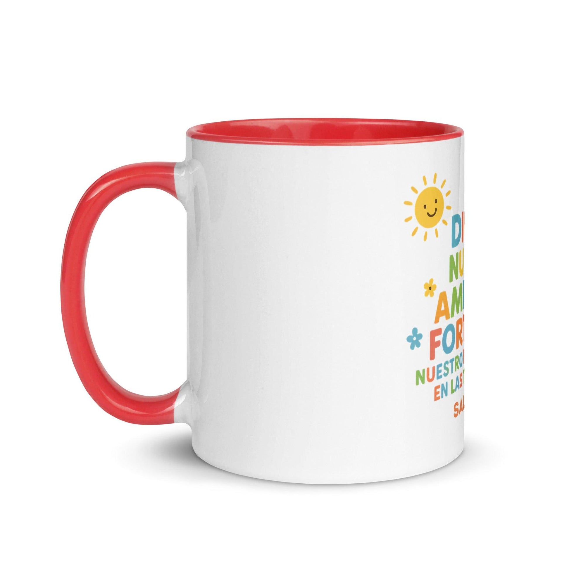 Psalm 46:1 Kids Mug – God Is Our Refuge and Strength Spanish Scripture Cup - Inspired by True Love