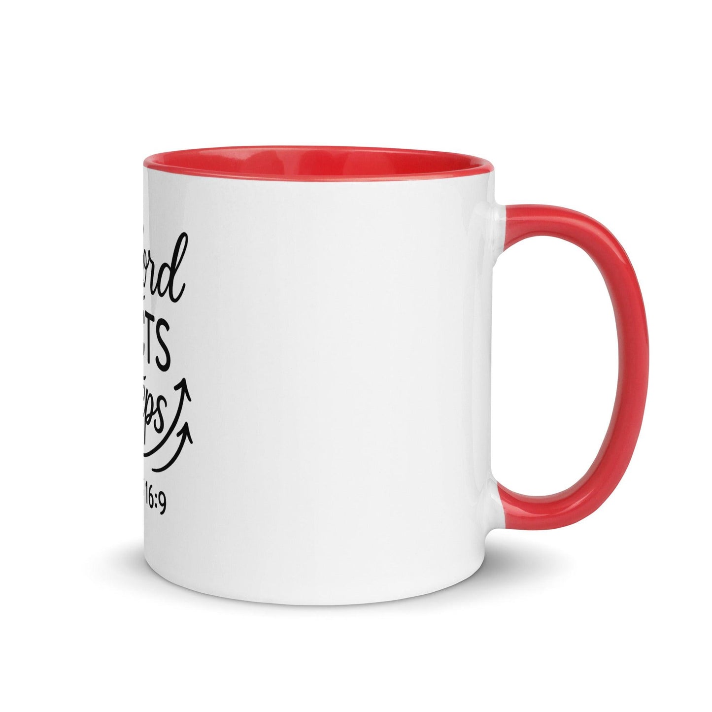 The Lord Directs Our Steps Bible Verse Coffee Cup | Christian Gift for Men & Women - Inspired by True Love