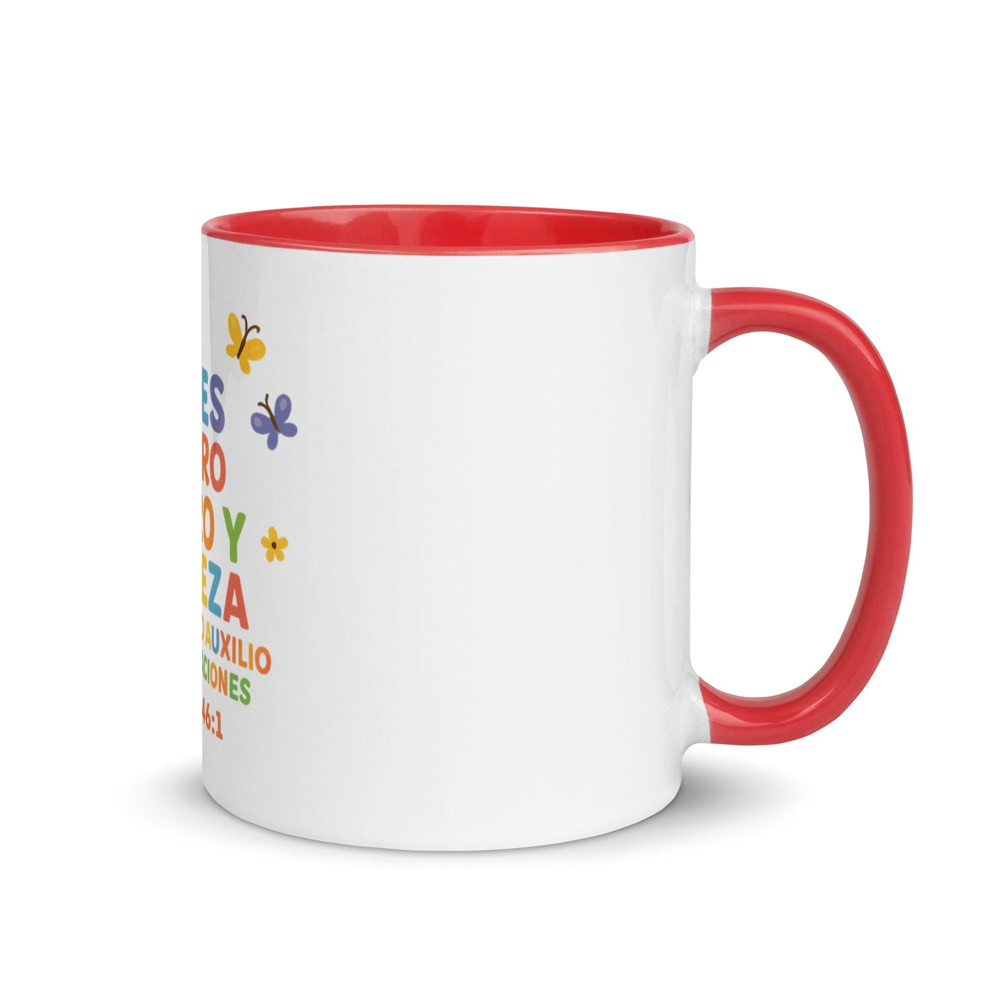 Psalm 46:1 Kids Mug – God Is Our Refuge and Strength Spanish Scripture Cup - Inspired by True Love