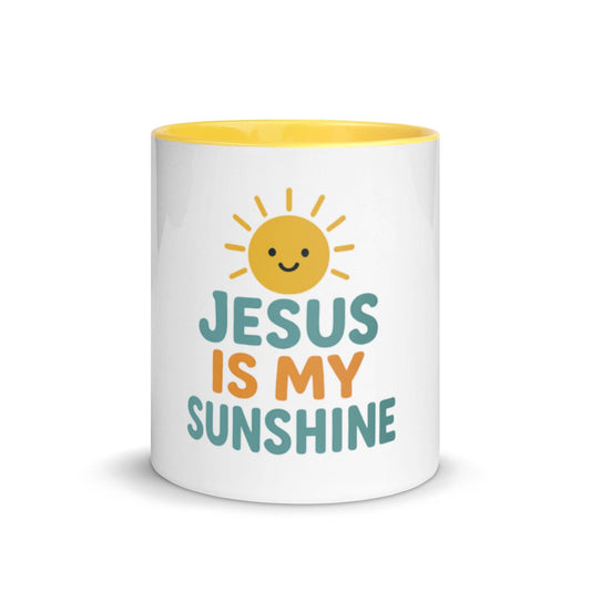 Jesus Is My Sunshine – Christian Kids Mug | Faith-Based Cup for Children - Inspired by True Love