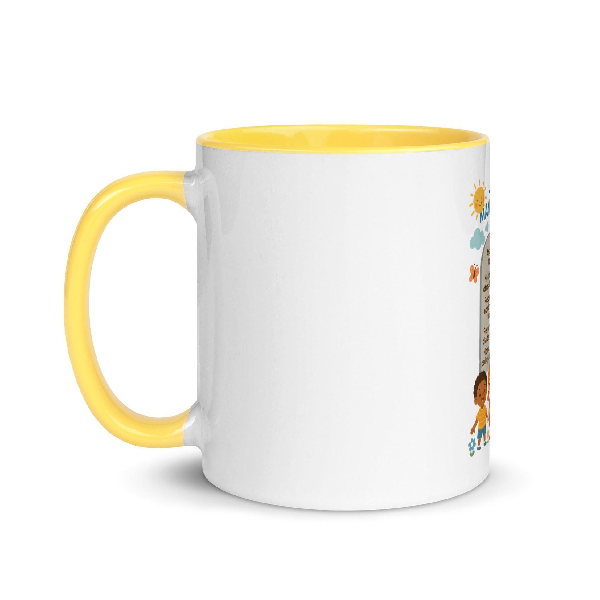 Ten Commandments Spanish Scripture Kids Mug – Christian Enamel Cup for Children - Inspired by True Love