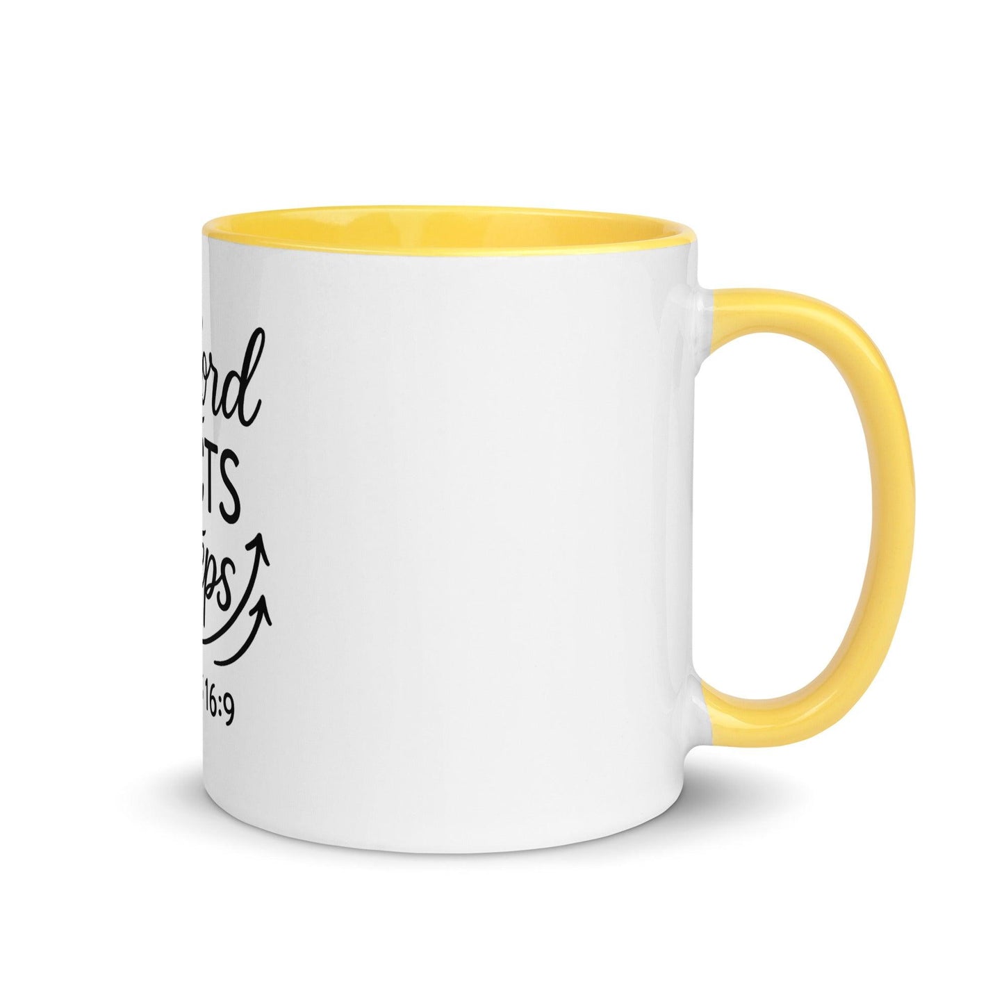 The Lord Directs Our Steps Bible Verse Coffee Cup | Christian Gift for Men & Women - Inspired by True Love