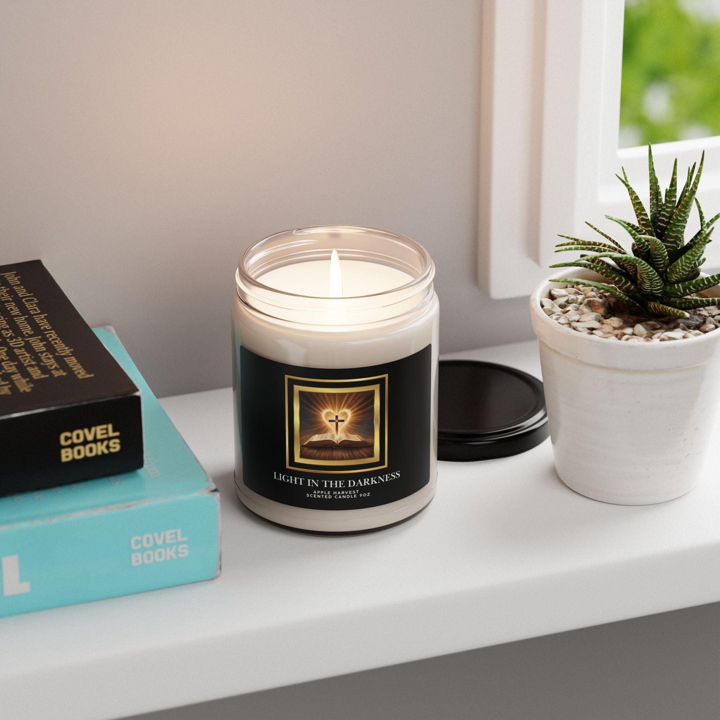 Light in The Darkness - Apple Harvest - Scented Candle 9oz - Inspired by True Love