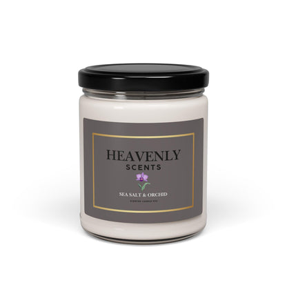 Heavenly Scents Sea Salt+Orchid Soy Candle 9oz - Inspired by True Love