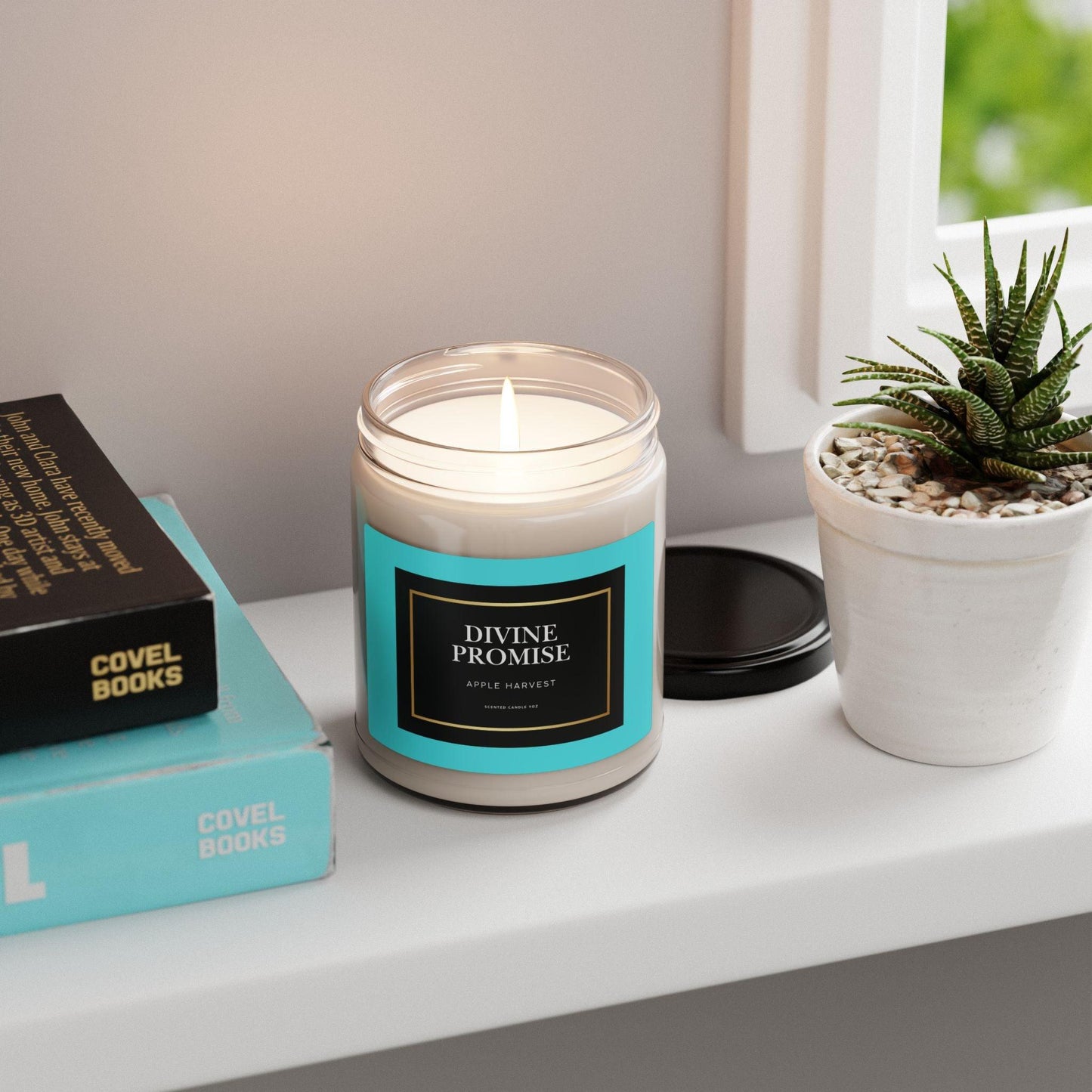 DIVINE PROMISE -Apple Harvest- Scented Soy Candle, 9oz - Inspired by True Love