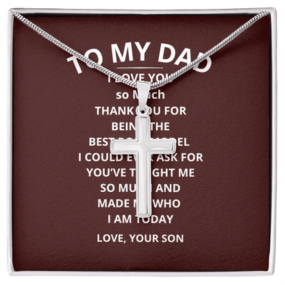 Dad Cross Necklace - Inspired by True Love