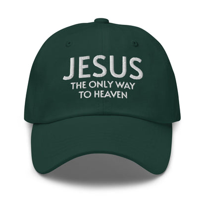 Jesus: The Only Way to Heaven Faith-Based Embroidered Hat - Inspired by True Love