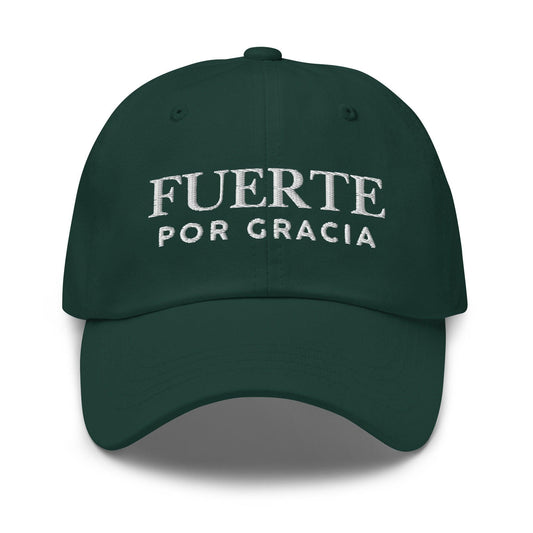 Fuerte por Gracia –Unisex Faith-Based Embroidered Hat - Inspired by True Love