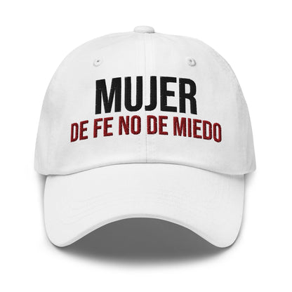 Mujer de Fe No de Miedo Hat – Faith Over Fear Christian Cap for Women - Inspired by True Love