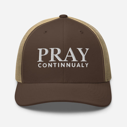Pray Continually Hat – Christian Faith Cap Inspired by 1 Thessalonians 5:17 - Inspired by True Love